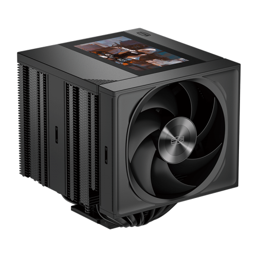 Кулер для процессора PCCooler RZ820 Display BK: Высокопроизводительное охлаждение с LED и 4-pin PWM для AM5/AM4 (290W, 169mm)
