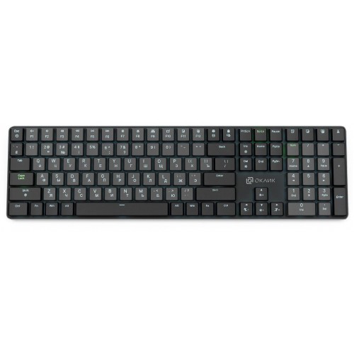 Клавиатура Оклик K953X: Механическая USB Multimedia LED с Кабелем 1.5м в Черном/Сером Цвете