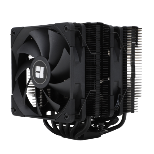 Кулер для процессора/ CPU Cooler Thermalright Peerless Assassin 120 Black (4-pin PWM, 157mm, Ni/Cu, 6x6mm, 2x120mm, 66.17CFM, 25.6dBA, 1550RPM, S: 2011, -3, 2066, 1200, 1700, 1851, 115x, AM4, AM5, black)