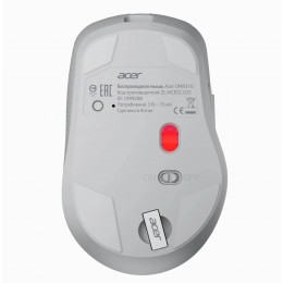 Мышь Acer OMR310 светло-серый оптическая 1600dpi беспров. BT/Radio USB 7but (ZL.MCECC.033)