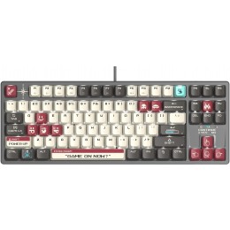 Клавиатура A4Tech S87 Pixels механическая серый/белый USB for gamer LED кабель 1.8м