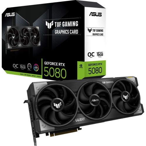 Купить видеокарту Asus TUF-RTX5080-O16G-GAMING 16Gb GDDR7 для игр и графики – NVIDIA GeForce RTX 5080 256bit