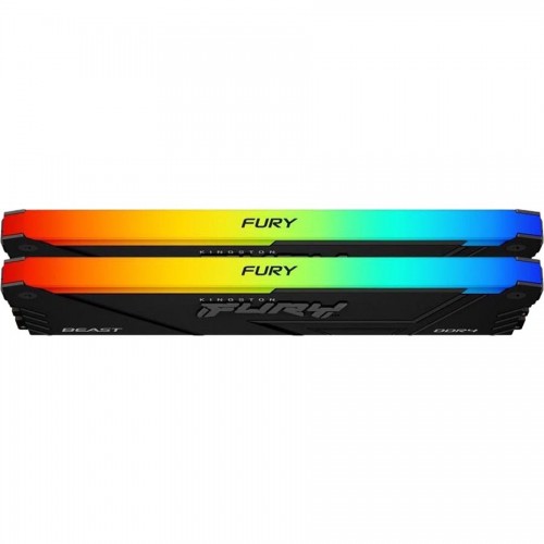 Память оперативная/ Kingston 32GB 3200MT/s DDR4 CL16 DIMM (Kit of 2) 1Gx8 FURY Beast RGB (Select Regions ONLY) Kingston