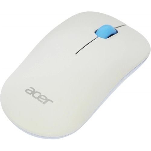 Мышь Acer OMR205 белый/голубой оптическая 1200dpi беспров. USB для ноутбука 3but (ZL.MCEEE.02H)