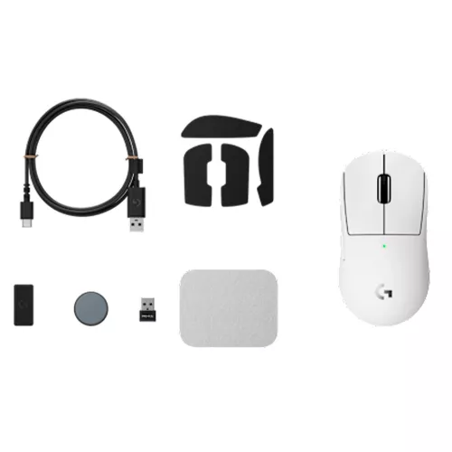 Купить беспроводную игровую мышь Logitech G PRO X SUPERLIGHT 2C в белом цвете – компактный и легкий выбор для геймеров.