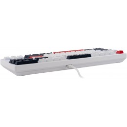 Клавиатура Acer OKR302 механическая белый USB беспроводная BT/Radio for gamer LED (ZL.KBDEE.016) кабель 1.6м