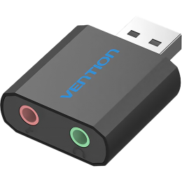 Внешняя звуковая карта Vention USB Черная