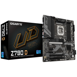 Материнская плата/ MB GIGABYTE INTEL Z790 s1700, 4xDDR5(192GB), HDMI 2.1/DP, 1xPCIe 5.0x16, 1xPCIe 4.0x16, 1xPCIe 3.0x16, 2xPCIe 3.0, 1xLAN (2.5GbE), 4xSATA 6Gb/s, 3xM.2, 1xUSB-C, 5xUSB 3.2, 2xUSB 2.0, 1xPS/2, ATX