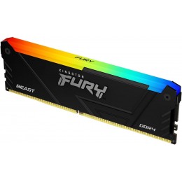 Память оперативная/ Kingston 16GB 3600MT/s DDR4 CL18 DIMM FURY Beast RGB