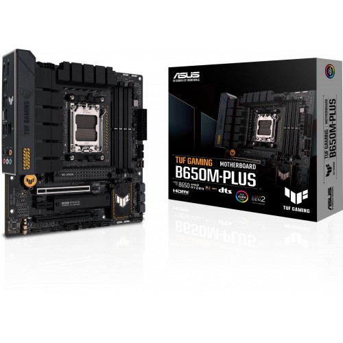 Материнская плата Asus TUF GAMING B650M-PLUS AM5: 4xDDR5, 2.5G LAN, RAID, HDMI и DP в формате mATX