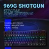 Механическая клавиатура Оклик 969G SHOTGUN с LED-подсветкой для геймеров - Черная USB Multimedia