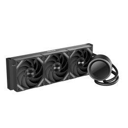 Водяное охлаждение для процессора/ Water Cooling System SAMA Q60 Black (360mm, LED temp., Black, ARGB/ Fans: 3x120mm, 86CFM, 30dBA, 2600RPM/ Pump height 64mm, 30dBA, 2800RPM, Rad thickness 27mm/ S: 1851, 1700, 1200, 20XX, 115X, AM5, AM4)