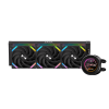 Водяное охлаждение для процессора/ Water Cooling System SAMA Q60 Black (360mm, LED temp., Black, ARGB/ Fans: 3x120mm, 86CFM, 30dBA, 2600RPM/ Pump height 64mm, 30dBA, 2800RPM, Rad thickness 27mm/ S: 1851, 1700, 1200, 20XX, 115X, AM5, AM4) SAMA