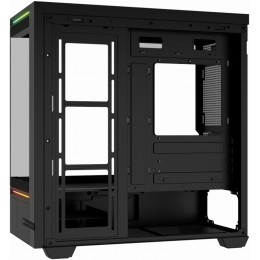 Корпус без блока питания/ Case Thermalright M10 Vision, Mini-Tower, TG, LCD, ARGB, no fans, 2xUSB-A 3.0, 1xUSB Type-C, mATX, mITX Black