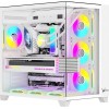 Корпус ATX Formula Crystal Z9 белый с 7 вентиляторами 120mm и 2 USB 3.0 - идеальное решение для вашего ПК