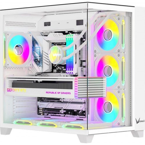 Корпус ATX Formula Crystal Z9 белый с 7 вентиляторами 120mm и 2 USB 3.0 - идеальное решение для вашего ПК