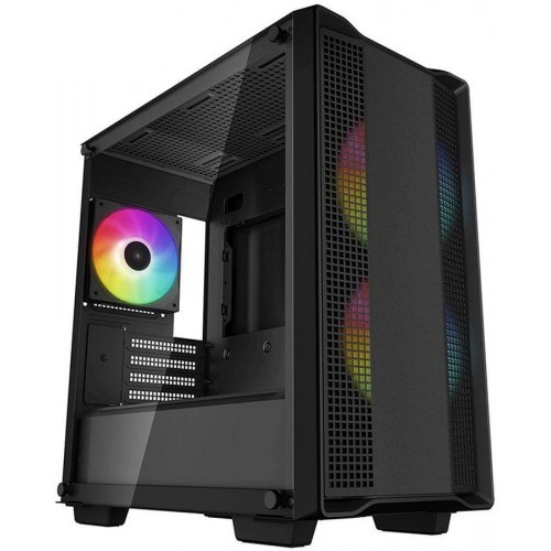 Корпус Deepcool CC360 ARGB черный mATX с поддержкой 5 вентиляторов 120мм и 4 вентиляторов 140мм