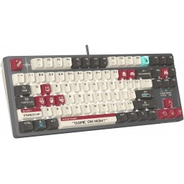 Клавиатура A4Tech S87 Pixels механическая серый/белый USB for gamer LED кабель 1.8м
