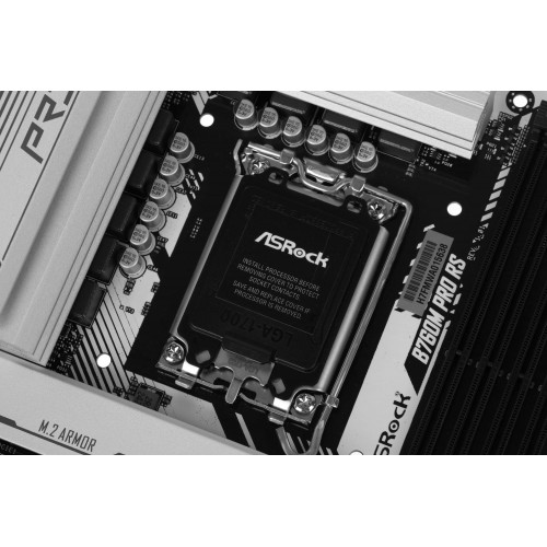 Купить материнскую плату Asrock B760M PRO RS для Intel 1700, 4xDDR5, mATX, 8ch звук, 2.5G, HDMI и DP