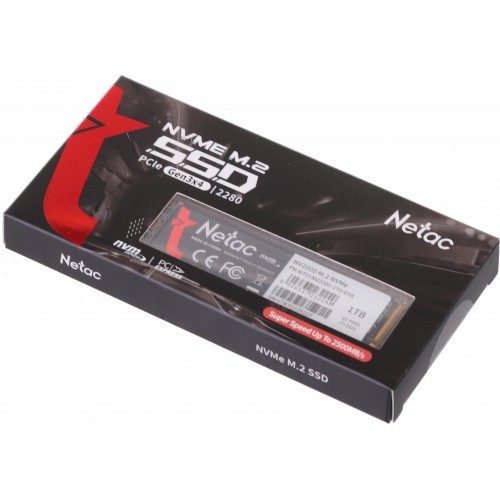 Купить твердотельный накопитель Netac PCIe 3.0 x4 1TB NT01NV2000-1T0-E4X NV2000 M.2 2280 - Высокая скорость и надежность для вашего ПК