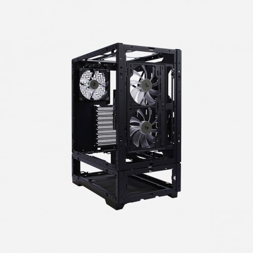 Корпус без блока питания/ Case InWin Modfree Base, Full-Tower, TG, 3x140mm ARGB, 2xUSB-A 3.0 + 1xUSB-C 3.2, E-ATX, ATX, mATX, mITX Black In-Win