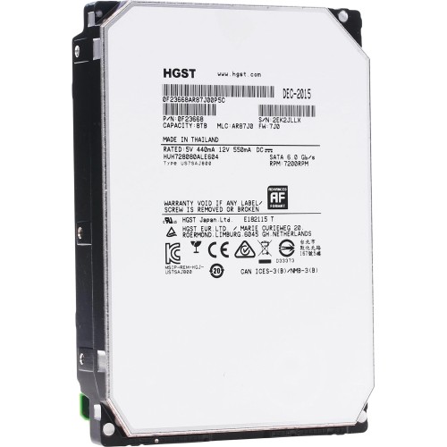 Жесткий диск HGST Ultrastar 8TB SATA 7200RPM - Ремонтированный с гарантией 1 год