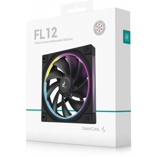 Вентилятор Deepcool FL12 ARGB 120 мм черный 4-pin 32 дБ - идеальное охлаждение для вашего корпуса