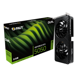 Видеокарта Palit PCI-E 5.0 PA-RTX5050 DUAL NVIDIA GeForce RTX 5050 8Gb 128bit GDDR6 2317/20000 HDMIx1 DPx3 HDCP Ret