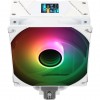 Кулер для процессора/ CPU Cooler Thermalright Assassin Spirit 120 Vision ARGB White (4-pin PWM, LED temp., 154mm, Al/Cu, 4x6mm, ARGB, 1x120mm, 66.17CFM, 25.6dBA, 1500RPM, S: 1851/1700/1200/115X, AM5/AM4, white) Thermalright