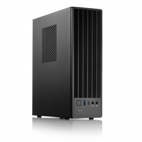 Корпус с блоком питания 400Вт Foxline FL-461 mATX: Черный, с USB 3.0 и Type-C