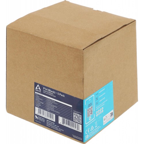 Вентилятор Arctic Cooling для корпуса P14 Value Pack Black/Black 5 штук (ACFAN00136A) (701594) ARCTIC