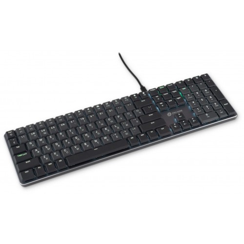 Клавиатура Оклик K953X: Механическая USB Multimedia LED с Кабелем 1.5м в Черном/Сером Цвете
