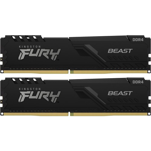 Память оперативная/ Kingston 32GB 3200MT/s DDR4 CL16 DIMM (Kit of 2) FURY Beast Black Kingston