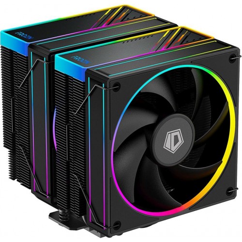 Кулер ID-Cooling Frozn A620 ARGB Soc-AM5/AM4/1200/1700/1851 черный 4-pin 29.9dB Al+Cu 270W 1200gr Ret (FROZN A620 ARGB) [FROZN A620 ARGB]