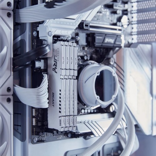 Память оперативная/ Kingston 16GB 6000MT/s DDR5 CL30 DIMM FURY Beast White EXPO Kingston