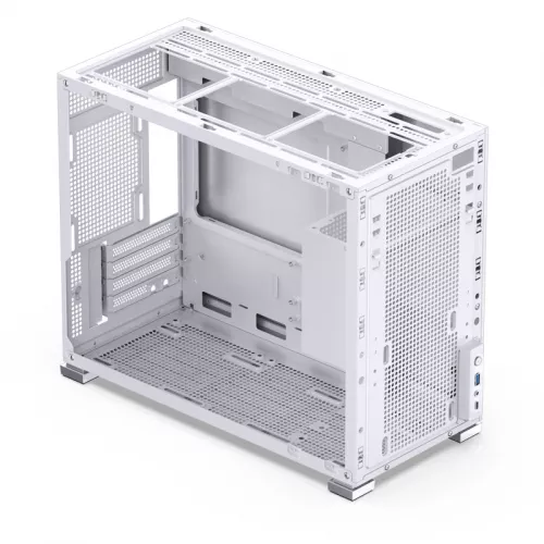 Корпус Mini-Tower JONSBO D31 STD: Белый компьютерный кейс без вентилятора с USB-A 3.2 и USB-C 3.2 для mATX, mDTX, mITX