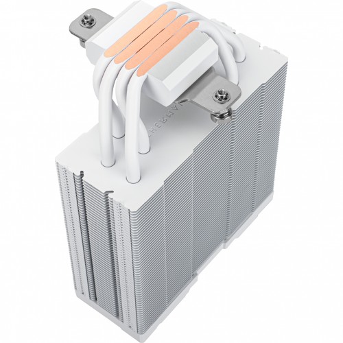 Кулер для процессора/ CPU Cooler Thermalright Assassin Spirit 120 Vision ARGB White (4-pin PWM, LED temp., 154mm, Al/Cu, 4x6mm, ARGB, 1x120mm, 66.17CFM, 25.6dBA, 1500RPM, S: 1851/1700/1200/115X, AM5/AM4, white) Thermalright