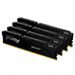 Память оперативная/ Kingston 64GB 6000MT/s DDR5 CL40 DIMM (Kit of 4) FURY Beast Black XMP