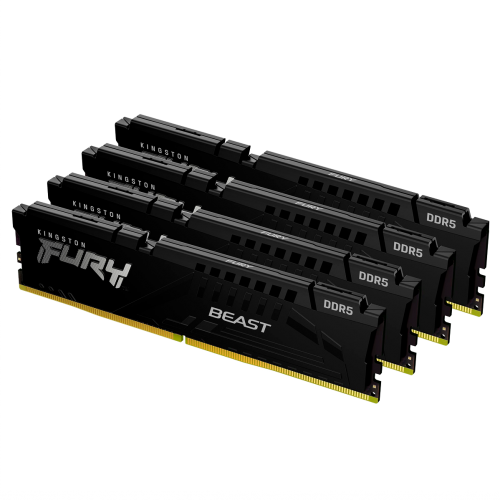 Память оперативная/ Kingston 64GB 6000MT/s DDR5 CL40 DIMM (Kit of 4) FURY Beast Black XMP Kingston