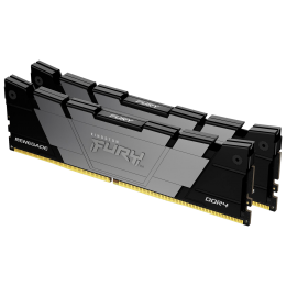 Память оперативная/ Kingston 16GB 3600MT/s DDR4 CL16 DIMM (Kit of 2) FURY Renegade Black