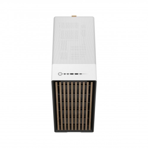 Корпус ПК Fractal Design North TG Clear Tint - Midi-Tower с 2x140mm вентиляторами, USB 3.2 и стильным белым деревом
