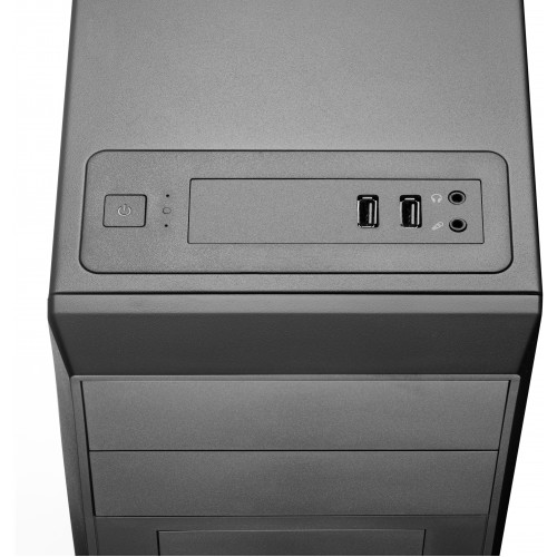 Корпус c блоком питания 450 Ватт/ Case Foxline FL-302, ATX, 2x5.25EXT, 1x3.5EXT, 4x3.5INT, 2xUSB2.0, HDA, w/o FAN, w/450W ATX PSU(80mm), w/1.2m EU pwr cord Foxline