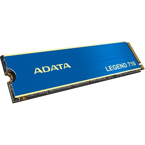 Твердотельный накопитель/ ADATA SSD LEGEND 710, 2048GB, M.2(22x80mm), NVMe 1.4, PCIe 3.0 x4, 3D NAND, R/W 2400/1800MB/s, IOPs 200 000/150 000, TBW 520, DWPD 0.23, with Heat Sink (3 года) ADATA