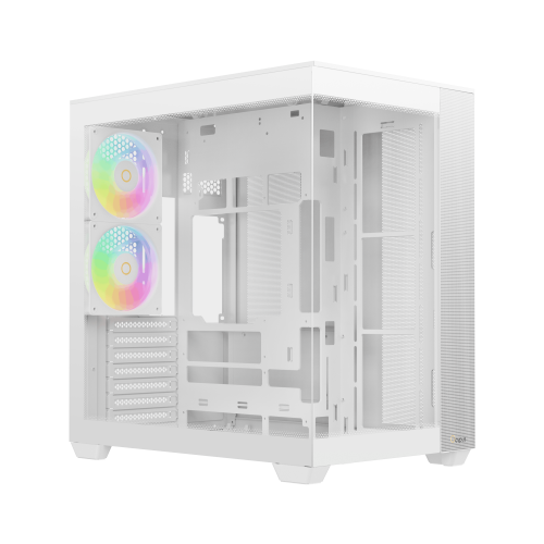 Корпус ПК Ocypus Delta C74 WH ARGB: Midi-Tower с 2x120mm ARGB, USB-A 3.0 и USB-C 3.1 для ATX, mATX, mITX