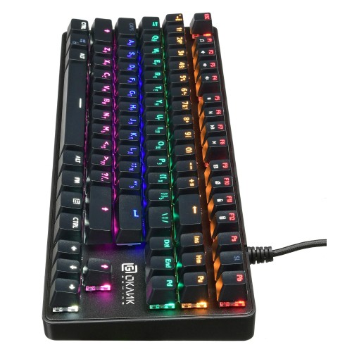 Механическая клавиатура Оклик 969G SHOTGUN с LED-подсветкой для геймеров - Черная USB Multimedia