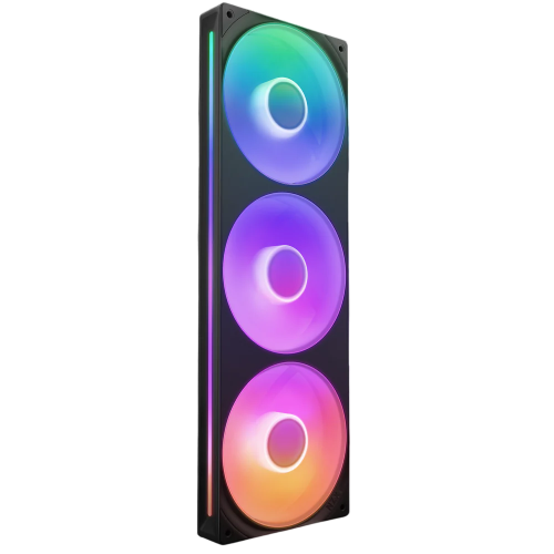 Кулер для корпуса ПК/ Case Cooler NZXT F360 RGB Core (120x120x25mm, 4-pin PWM, RGB, 75.12CFM, 30dBA, 2400RPM, Black, Single-Frame RGB Fan Unit) NZXT