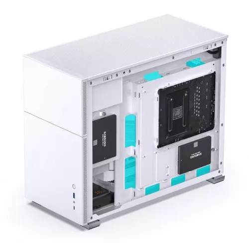Корпус Mini-Tower JONSBO D31 STD: Белый компьютерный кейс без вентилятора с USB-A 3.2 и USB-C 3.2 для mATX, mDTX, mITX