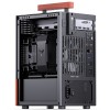 Корпус без блока питания/ Case JONSBO T6, Mini-Tower, 1x140mm, 1xUSB-A 3.0 + 1xUSB-C 3.2, mITX, wood panel + wooden handle Black JONSBO