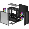 Корпус Deepcool CC360 ARGB черный mATX с поддержкой 5 вентиляторов 120мм и 4 вентиляторов 140мм