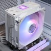 Кулер для процессора/ CPU Cooler Thermalright Assassin Spirit 120 Vision ARGB White (4-pin PWM, LED temp., 154mm, Al/Cu, 4x6mm, ARGB, 1x120mm, 66.17CFM, 25.6dBA, 1500RPM, S: 1851/1700/1200/115X, AM5/AM4, white) Thermalright